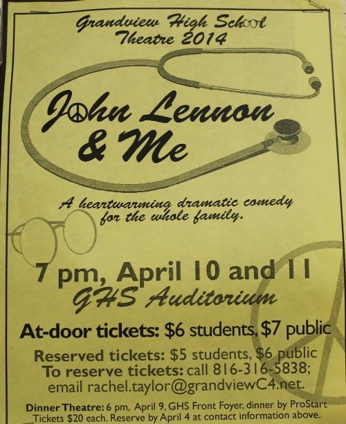 Theatre Department to present John Lennon and Me